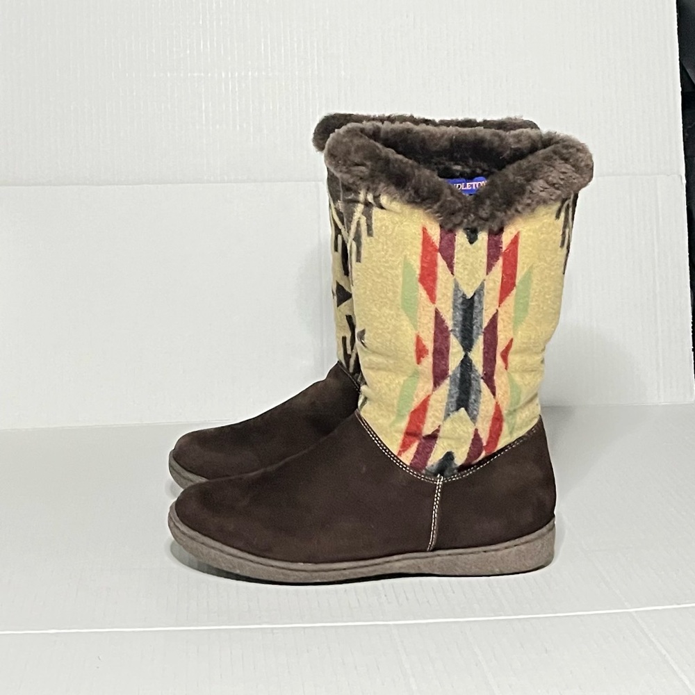 Pendleton Aztec Knit Boots - Picture 1 of 14